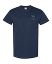 GLOBATECH - 5000 Unisex Cotton T-shirt (NAVY) - S14322 (AVG) + S14332 (NUQUE)