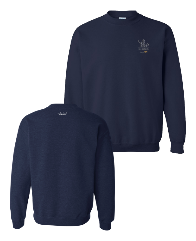 GLOBATECH - 18000 Unisex Round Neck Fleece (NAVY) - S14322 (AVG) + S14332 (NUQUE)