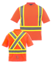 GLOBATECH - S05960 Unisex High Visibility Safety T-shirt - DTF-055 (BDC)